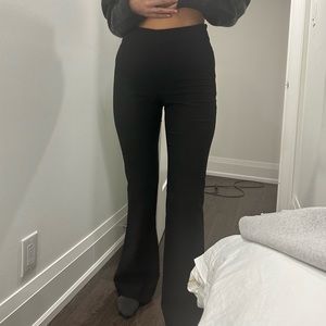 Black high waisted trousers